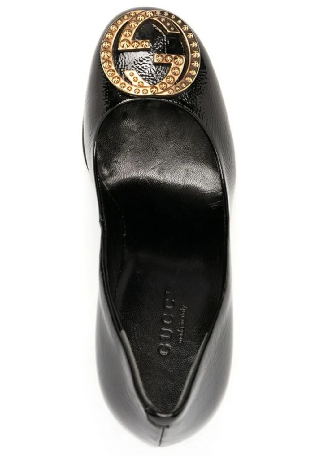 Gucci Logo Plaque High Heel Pumps