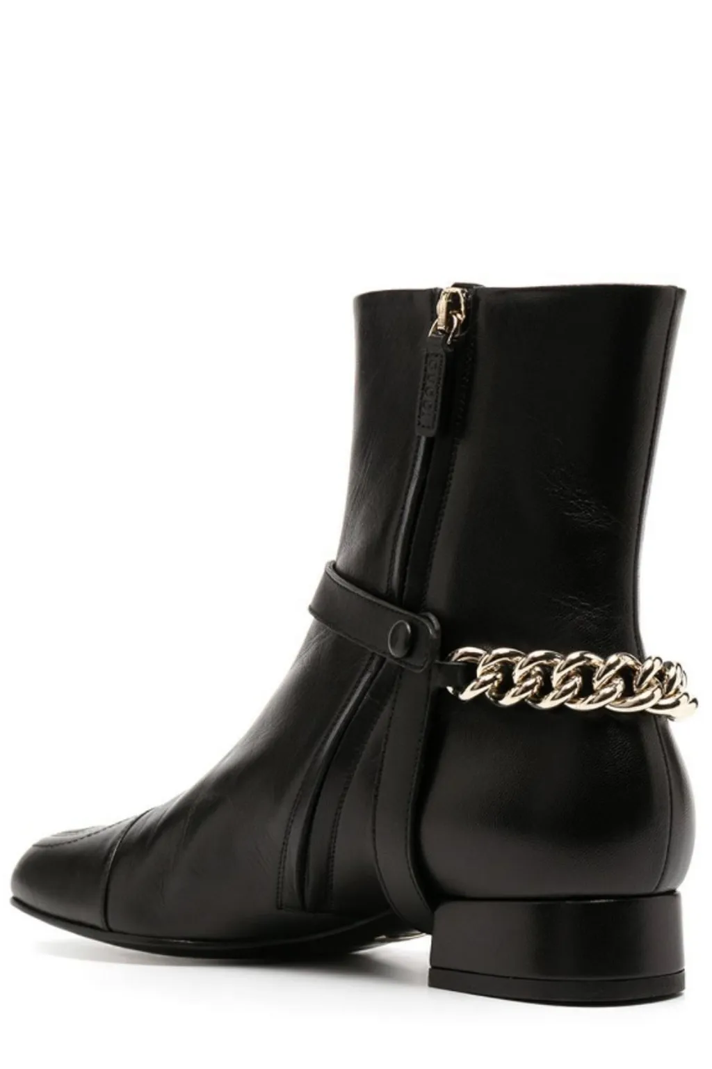 Gucci Logo Embossed Ankle Boots