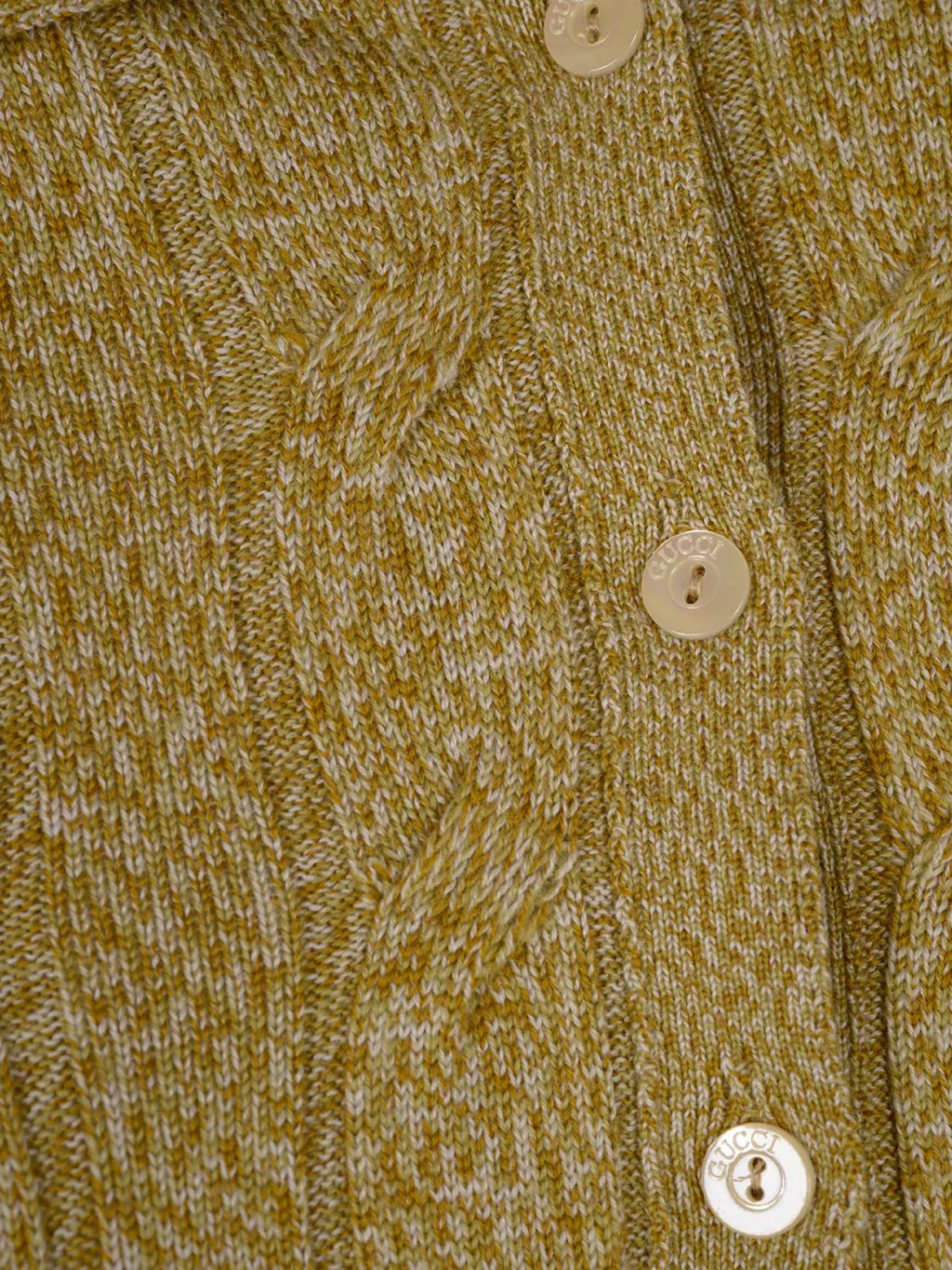 Gucci Fine Cable And Rib Polo Top