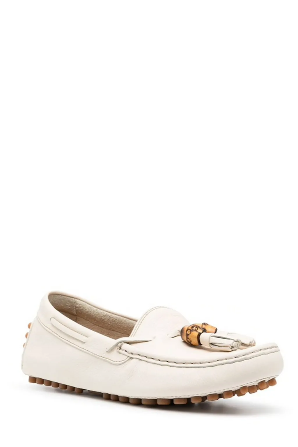 Gucci Pebbled Tassel Detailed Loafers