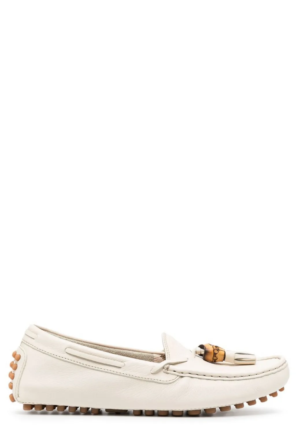 Gucci Pebbled Tassel Detailed Loafers