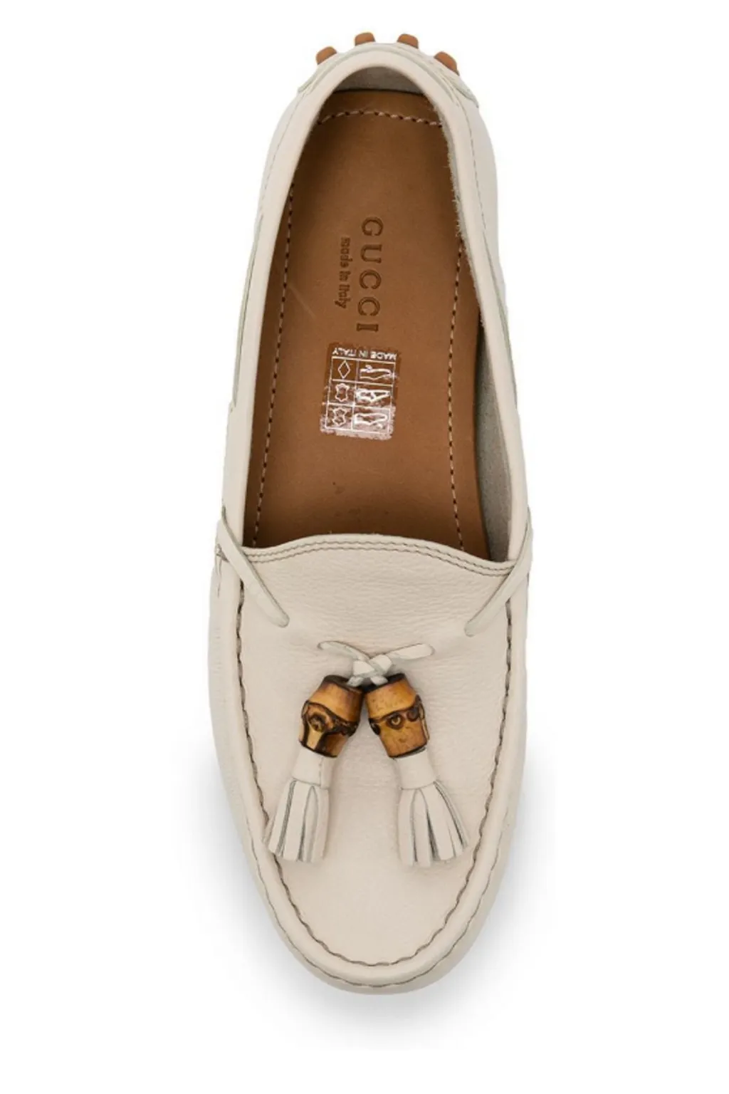 Gucci Pebbled Tassel Detailed Loafers