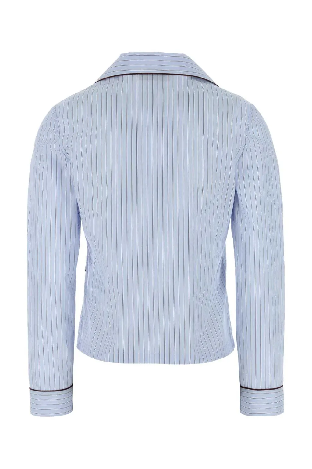 Gucci Logo Embroidered Striped Top