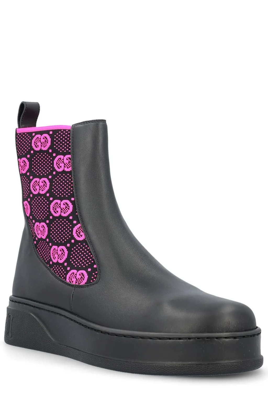Gucci Gg Supreme Panelled Chelsea Boots