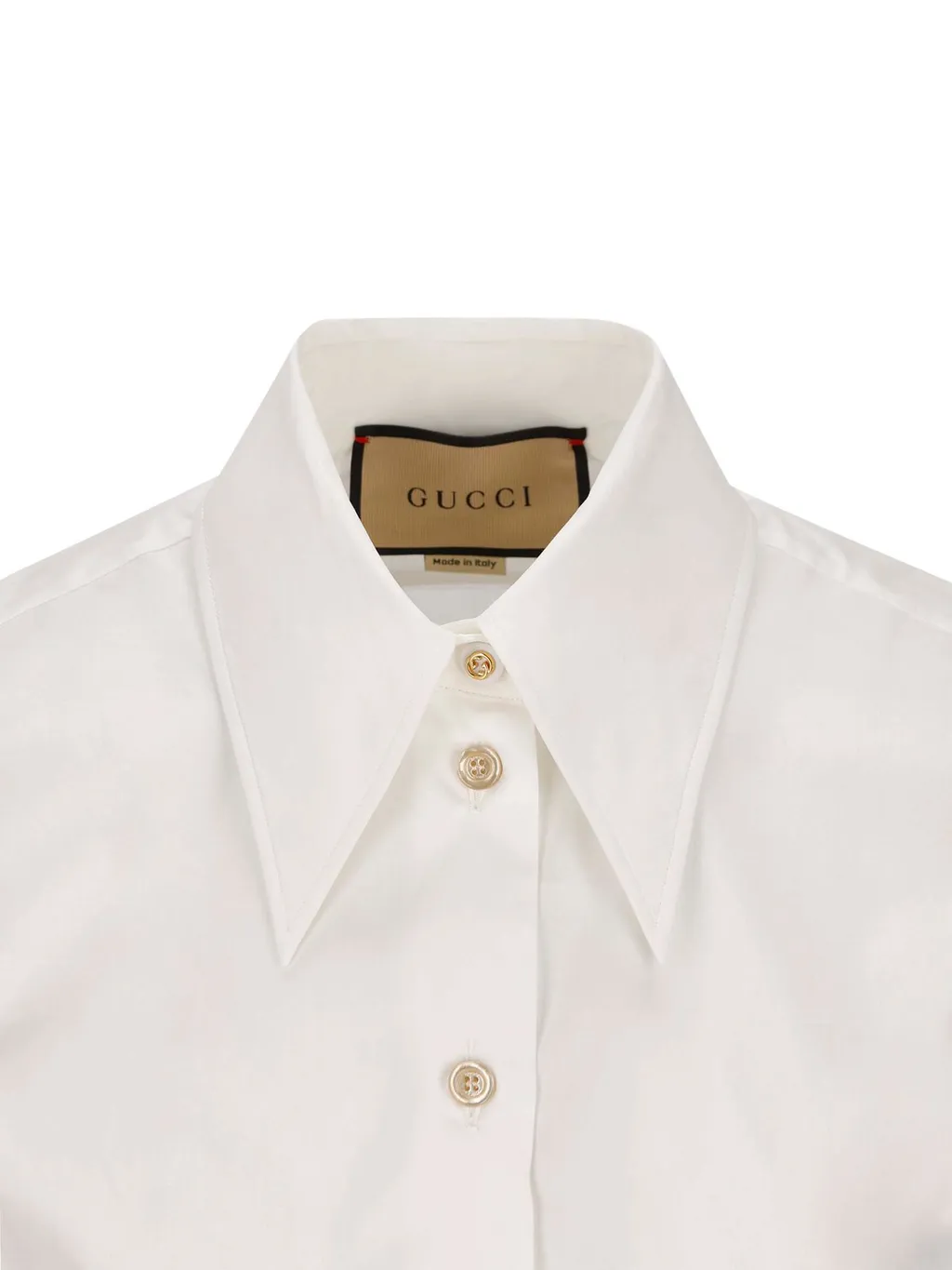 Gucci Pointed Collar Buttoned Shirt