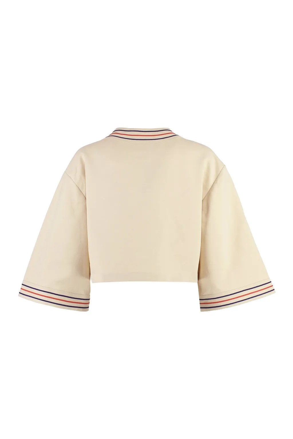 Gucci Anchor Embroidered Patch Detail Gauze Shirt