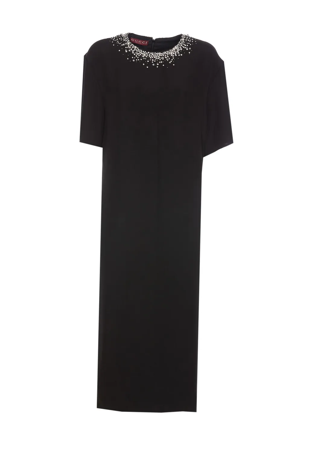Gucci Embellished Crewneck Midi Dress