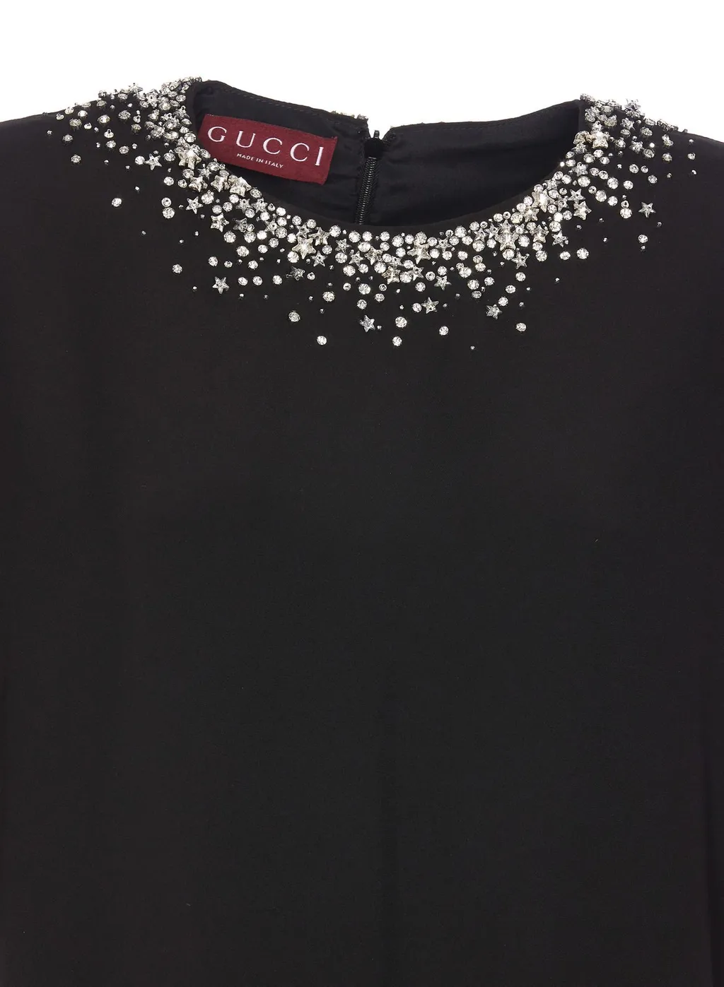 Gucci Embellished Crewneck Midi Dress