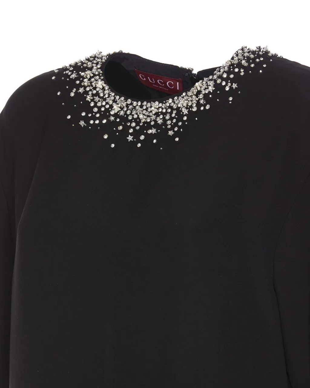 Gucci Embellished Crewneck Midi Dress