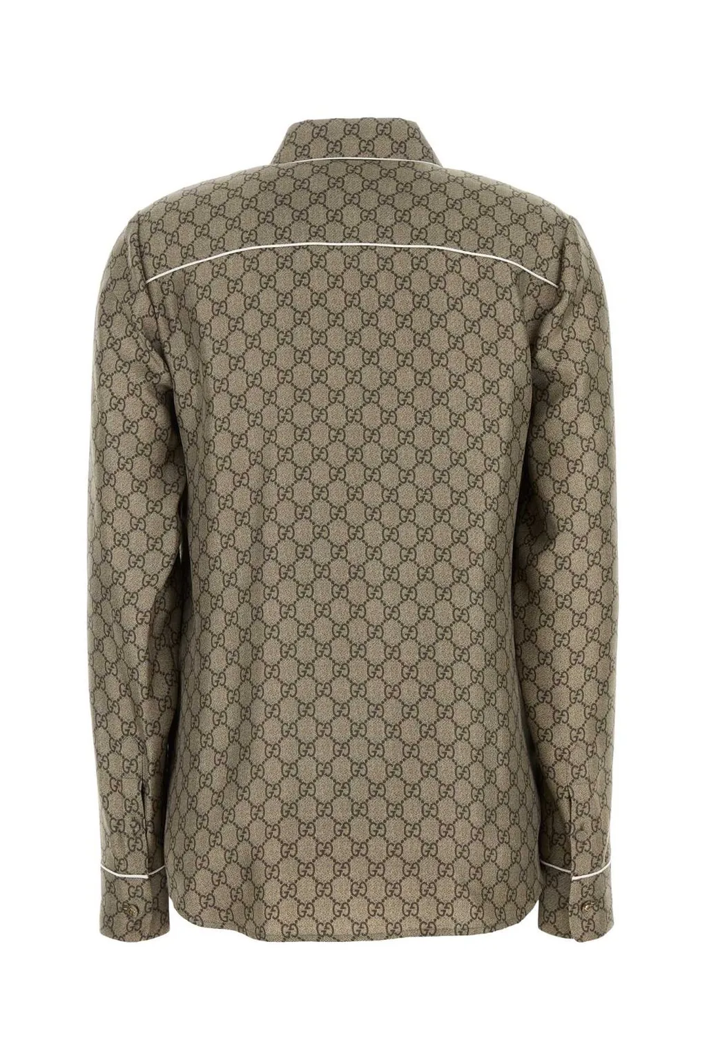 Gucci Printed Twill Long-Sleeve Shirt