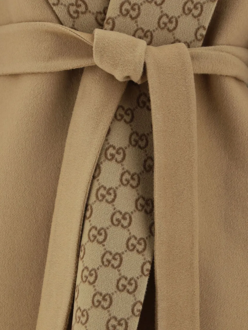 Gucci Reversible Gg Straight Hem Coat