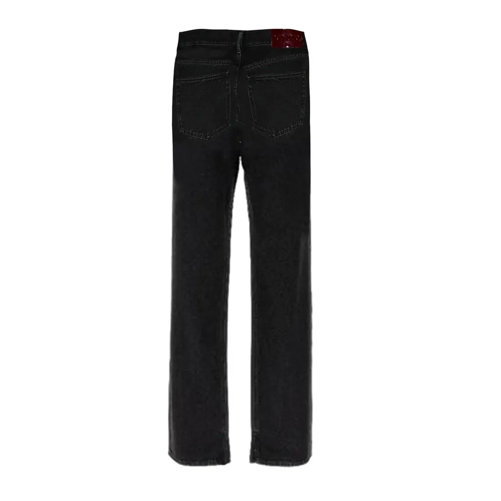 Gucci Laser Design Straight Denim Pants