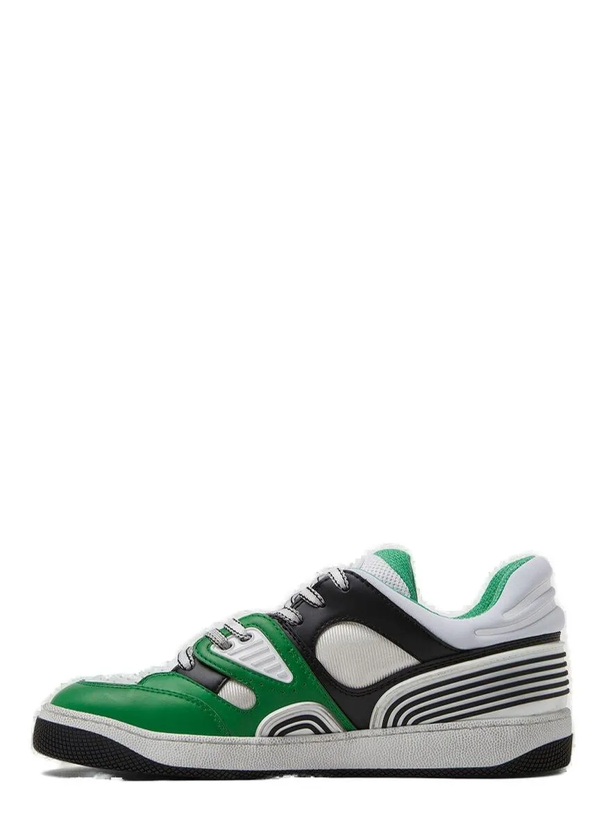 Gucci Basket Panelled Low-Top Sneakers