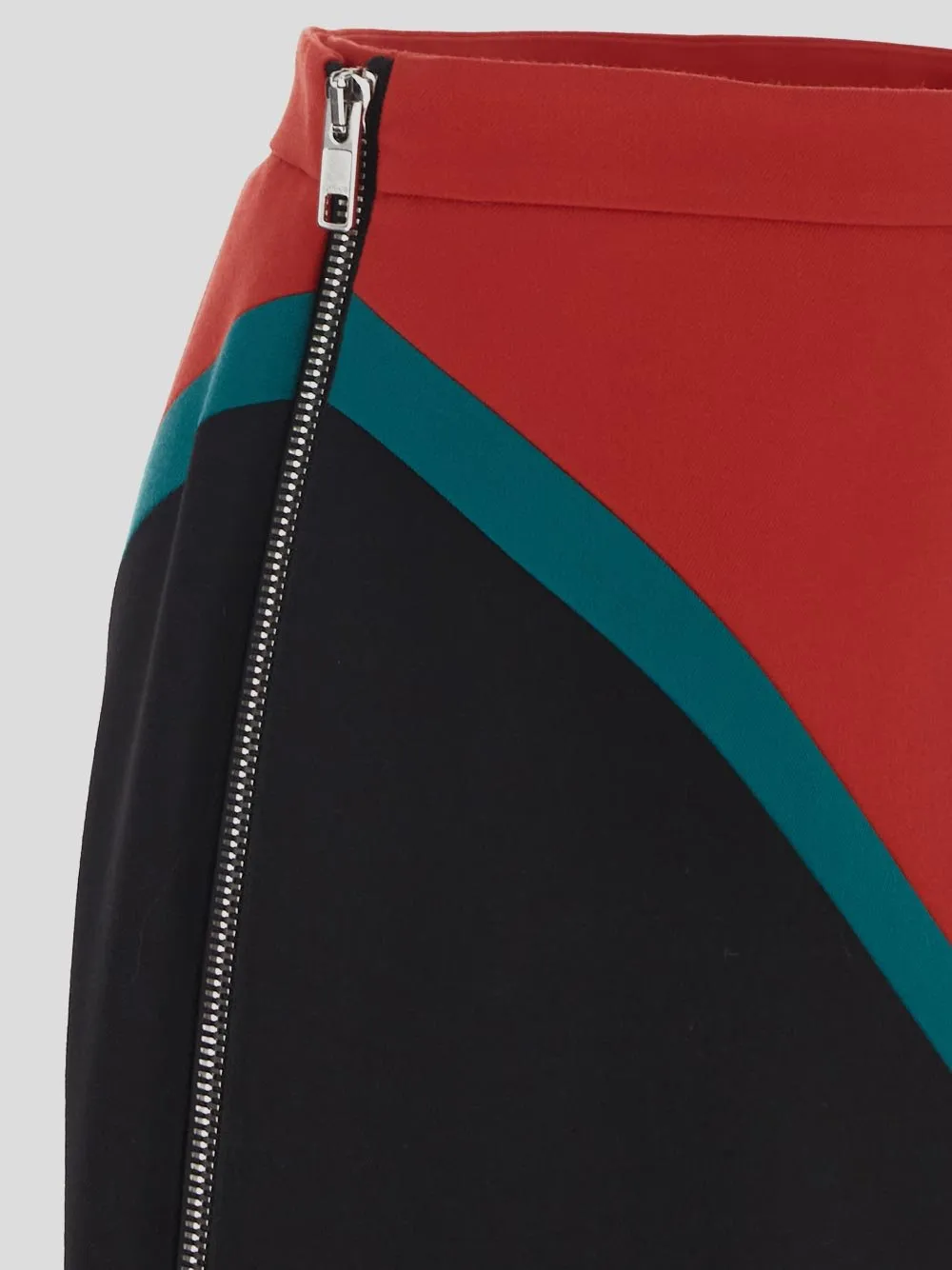 Gucci Color Blocked A-Line Midi Skirt