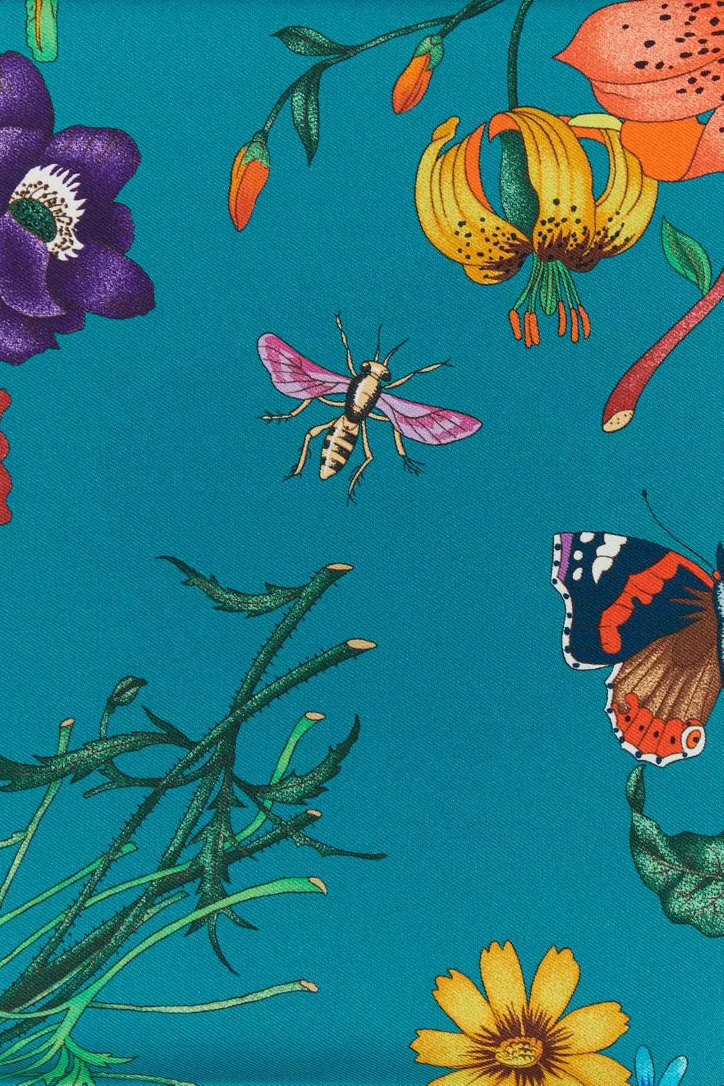 Gucci Floral Printed Square Scarf