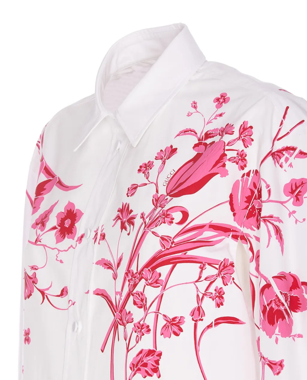 Gucci Floral Printed Poplin Shirt