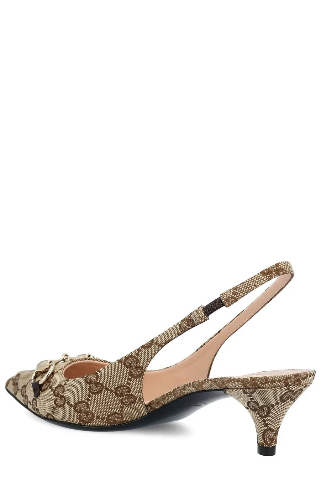 Gucci Gg Monogrammed Slingback Pumps
