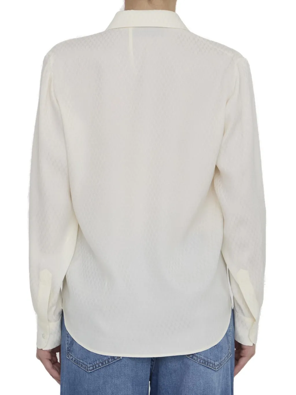 Gucci Self Tied Jacquard Shirt