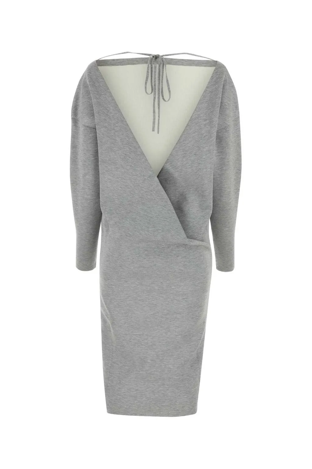 Gucci Wrap Designed Stretched Midi Dress