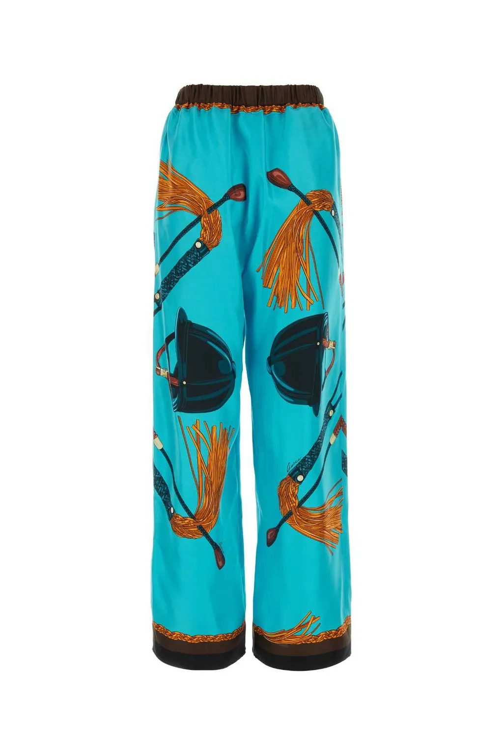Gucci Equestrian Printed Twill Trousers
