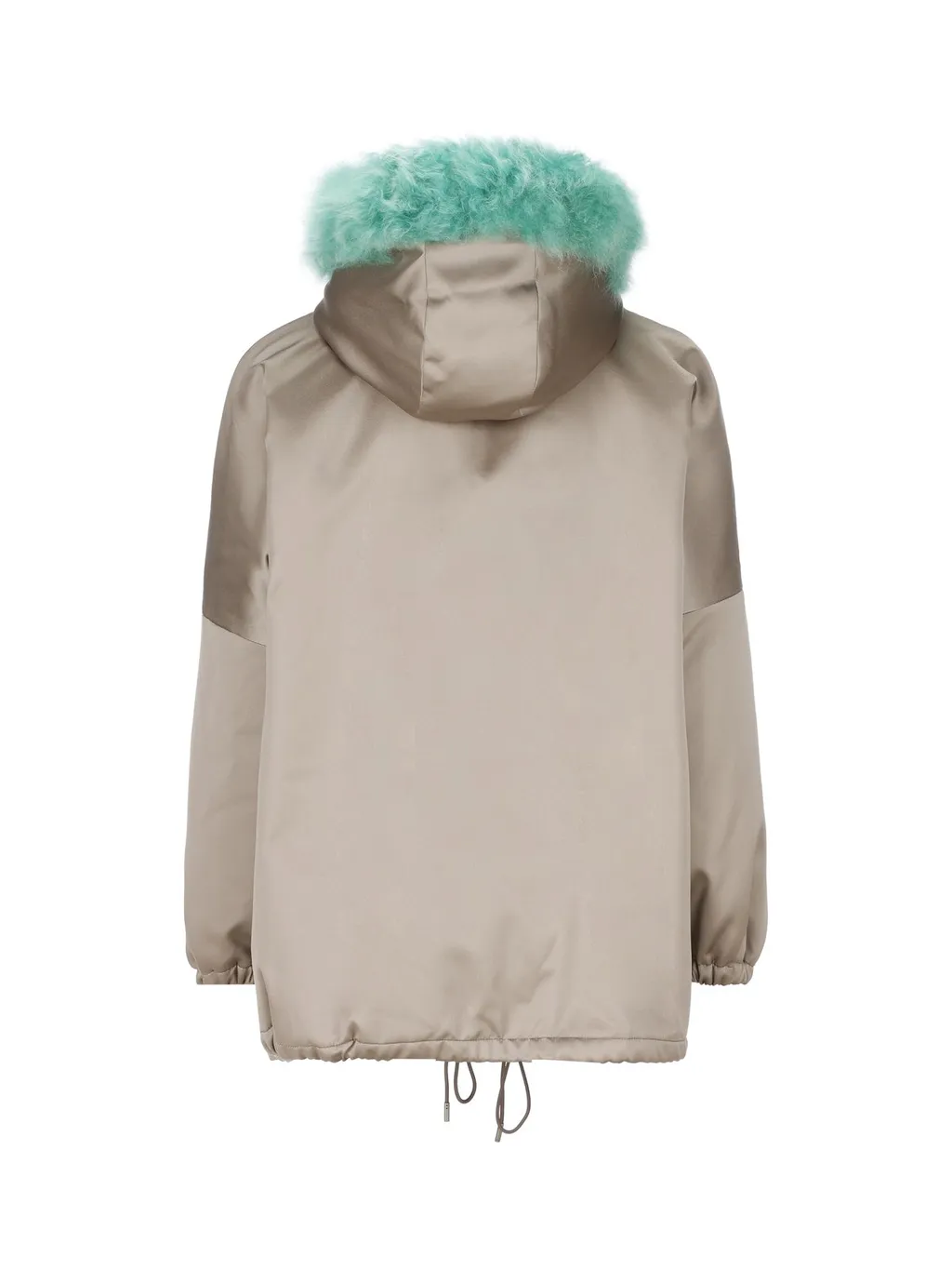 Gucci Shearling Trim Hooded Jacket