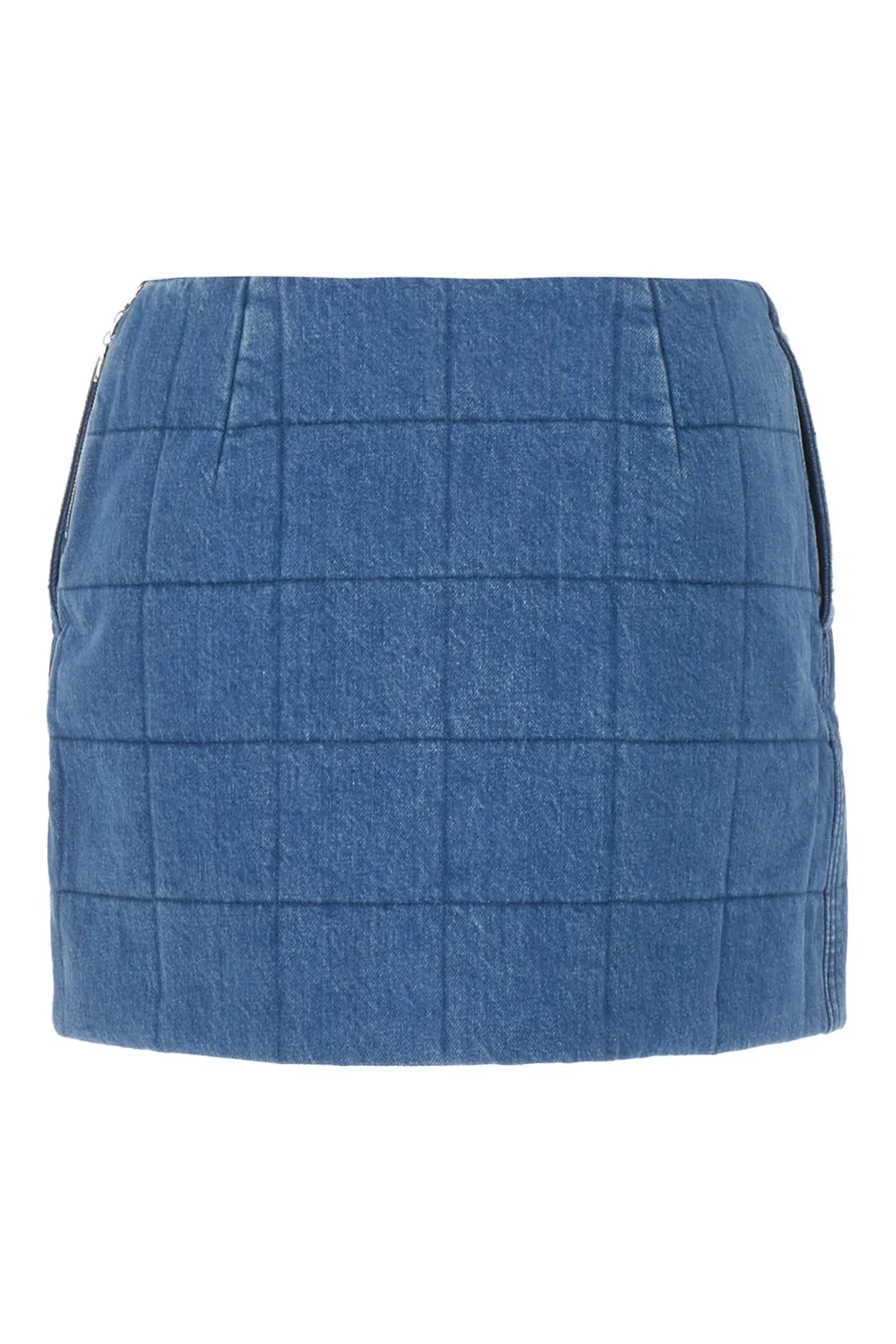 Gucci Denim Quilted Skirt