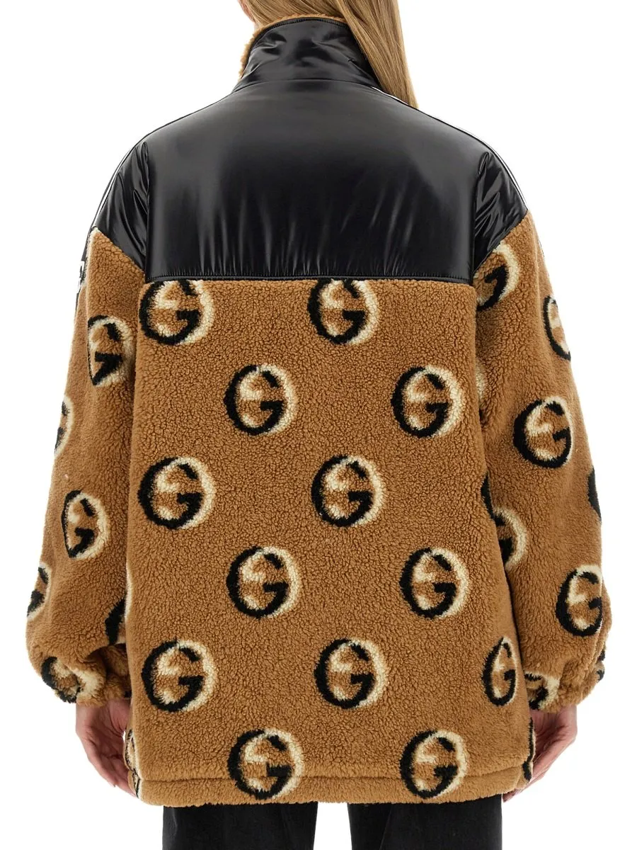 Gucci Fleece Jacquard Zipper Jacket