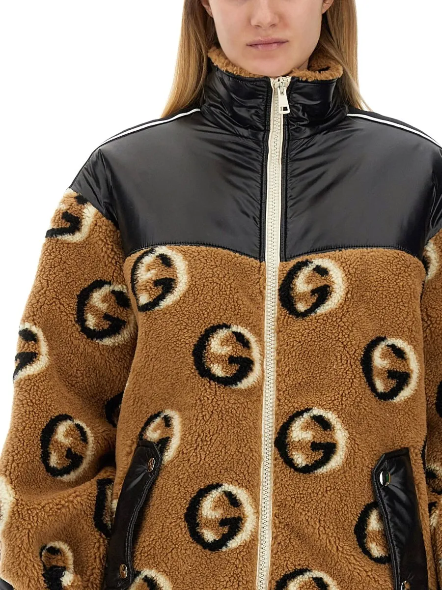 Gucci Fleece Jacquard Zipper Jacket