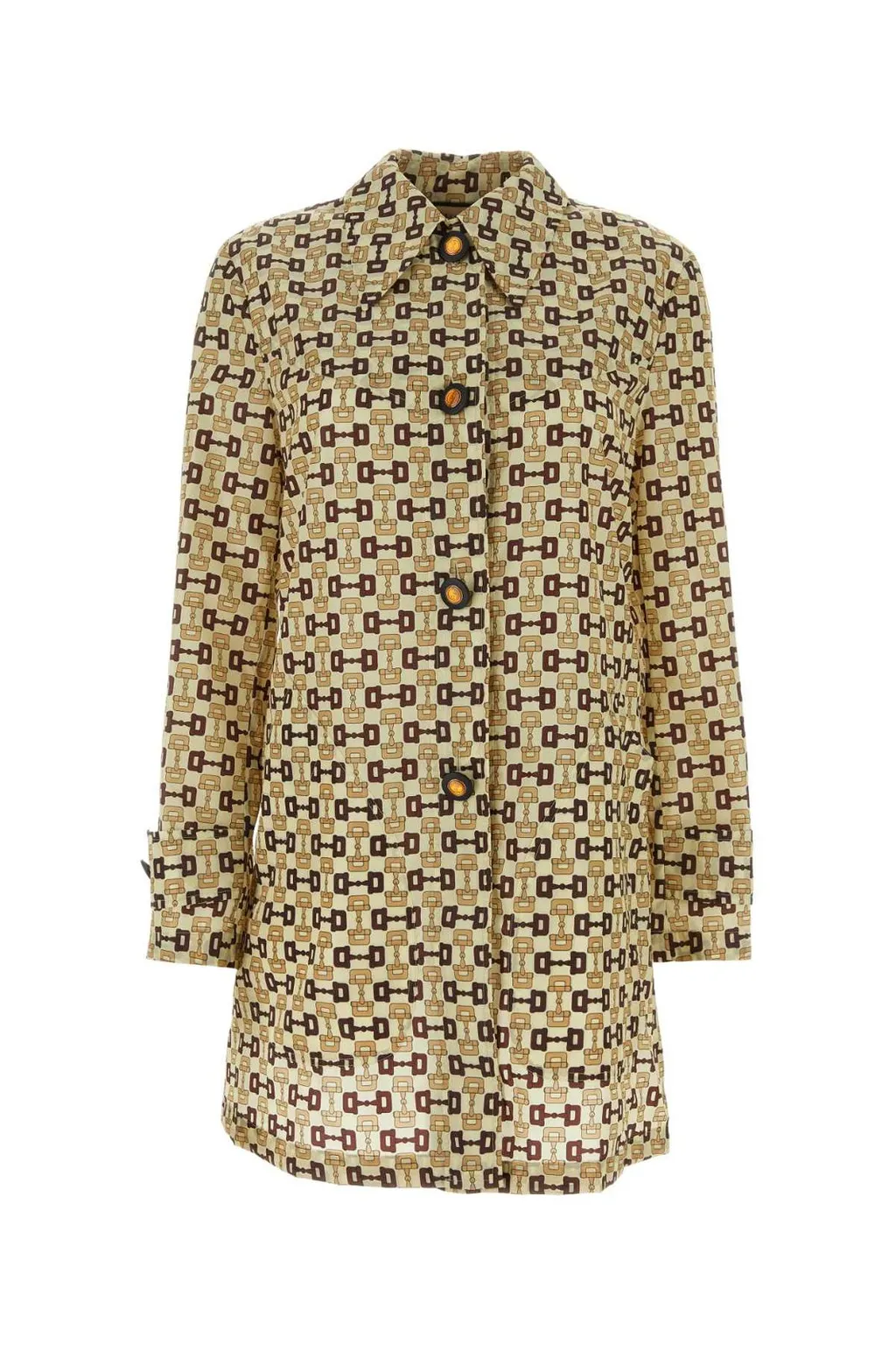 Gucci Graphic Printed Mid-Length Coat