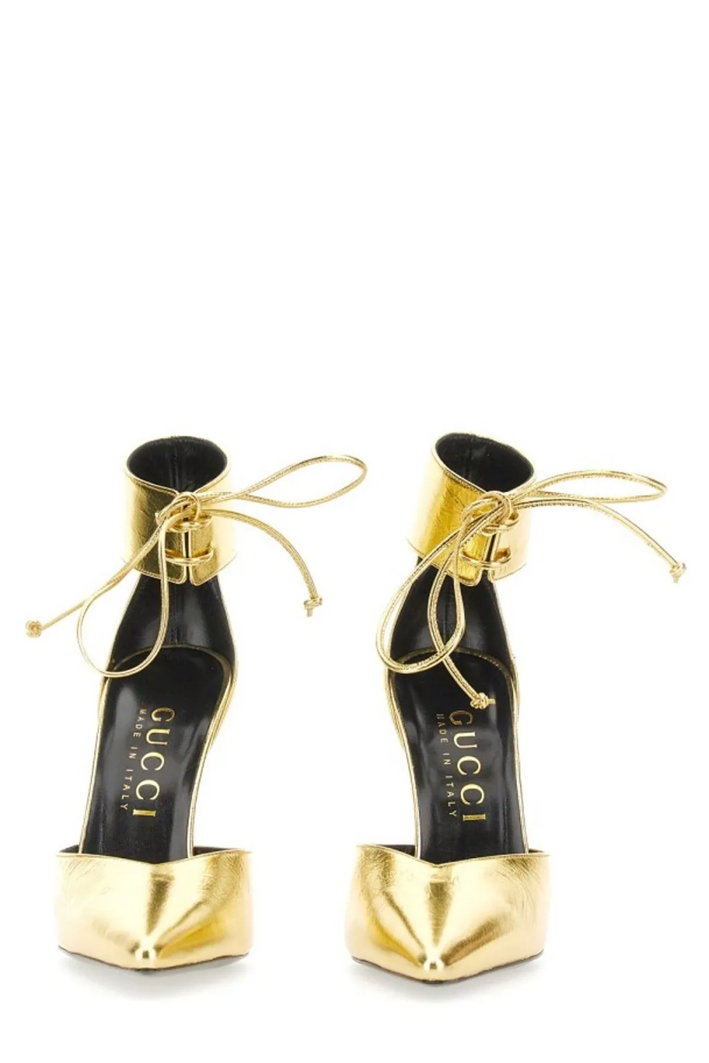 Gucci Metallic Effect High Heeled Pumps