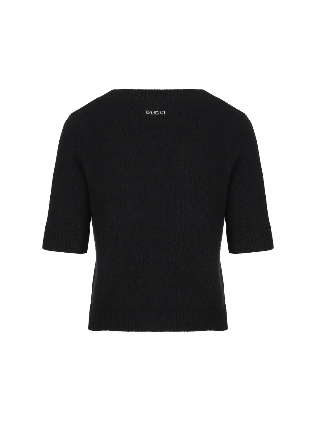 Gucci Ribbed Trim Cropped Cardigan