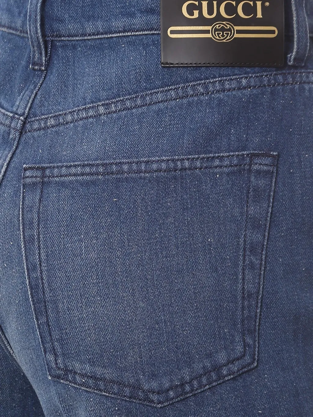 Gucci Logo Printed Wide-Leg Jeans