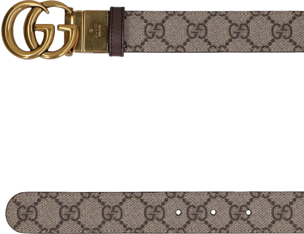 Gucci Jacquard Reversible Buckle Belt