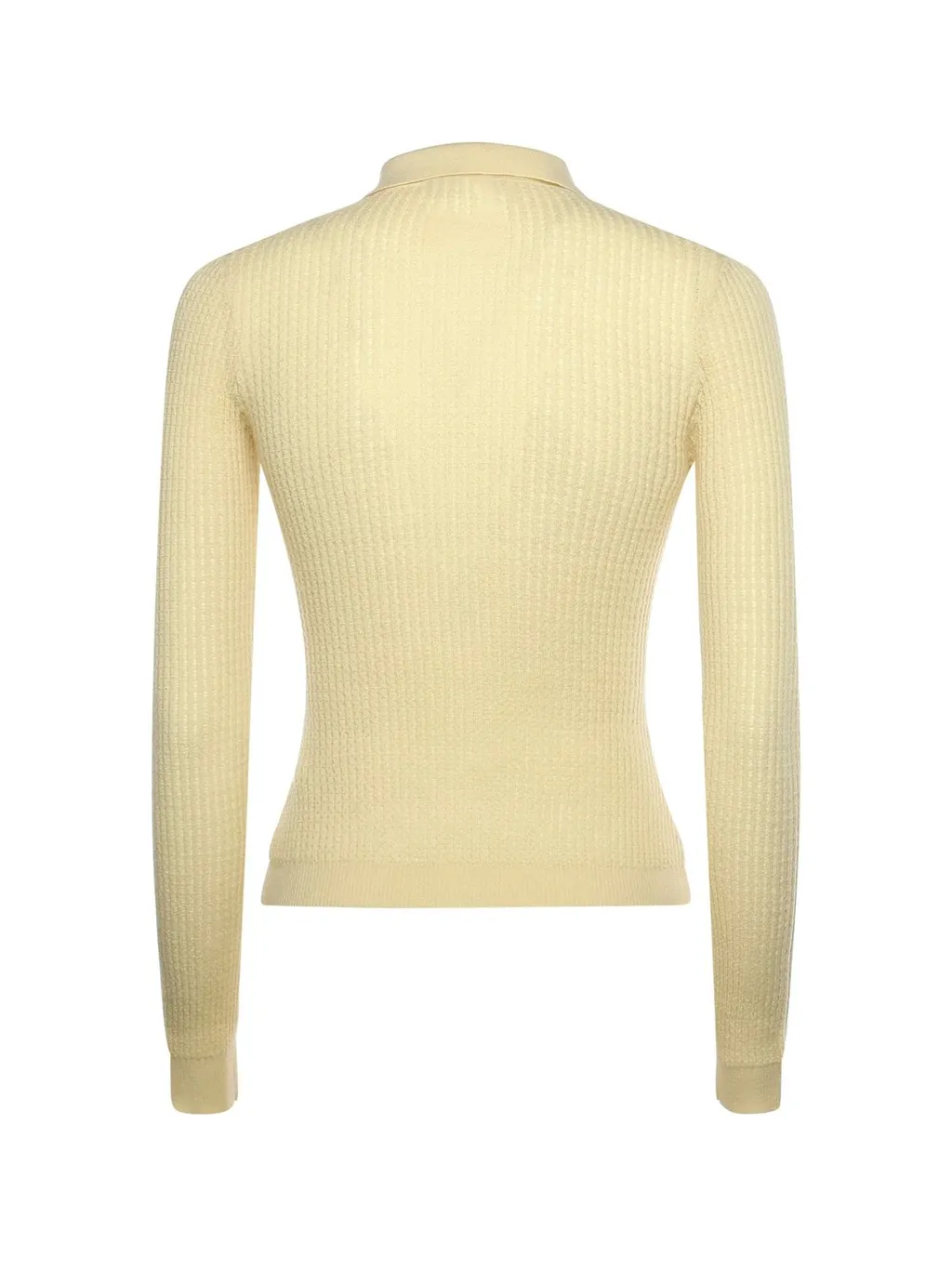 Guest In Residence Ribbed Polo Knitted Top