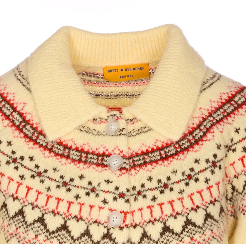 Guest In Residence Mist Combo Embroidered Cardigan