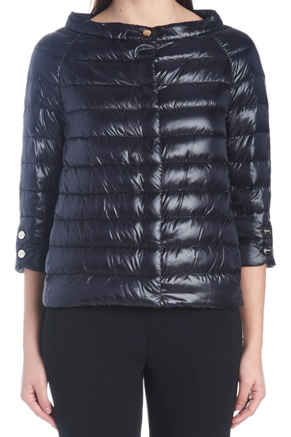 Herno Cropped Sleeve Down Jacket