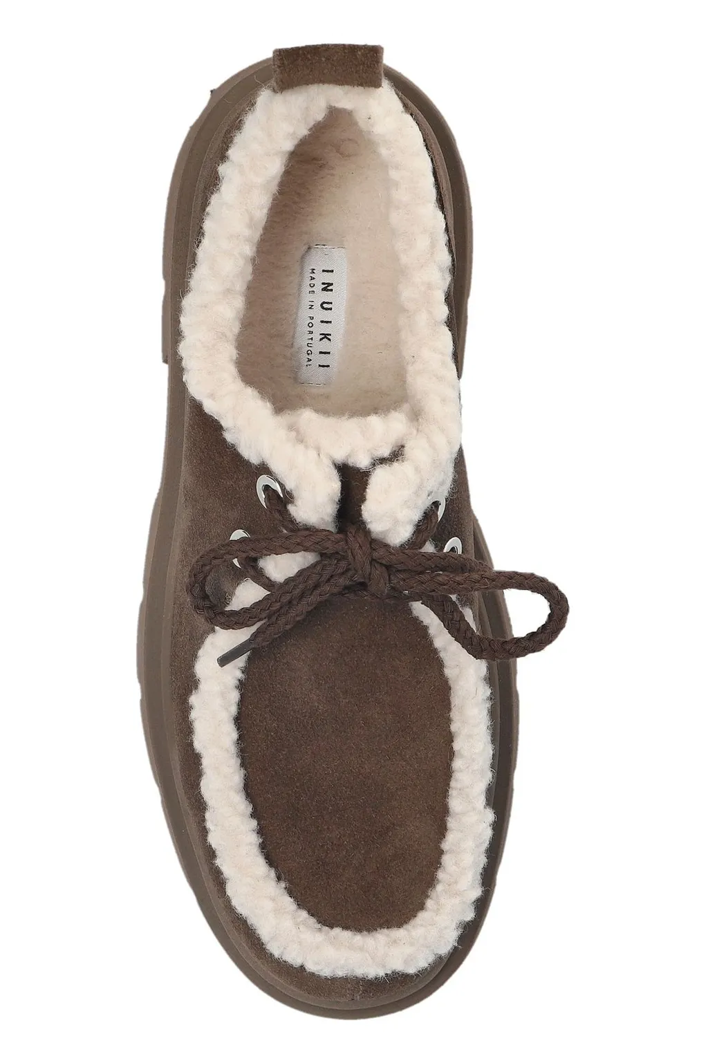 Inuikii Mocabee Curl Shearling Lace-Up Shoes