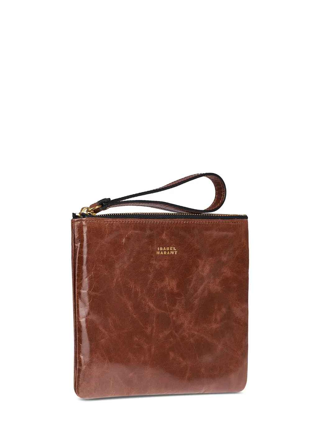 Isabel Marant Logo Printed Clutch Bag