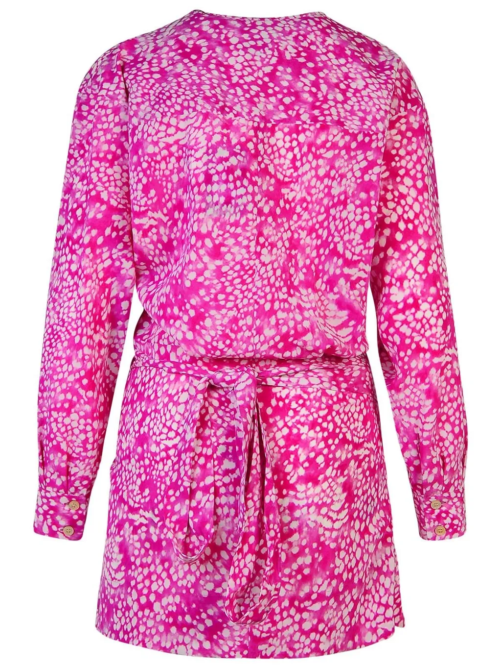 Isabel Marant Habla Patterned Printed Sleeved Dress