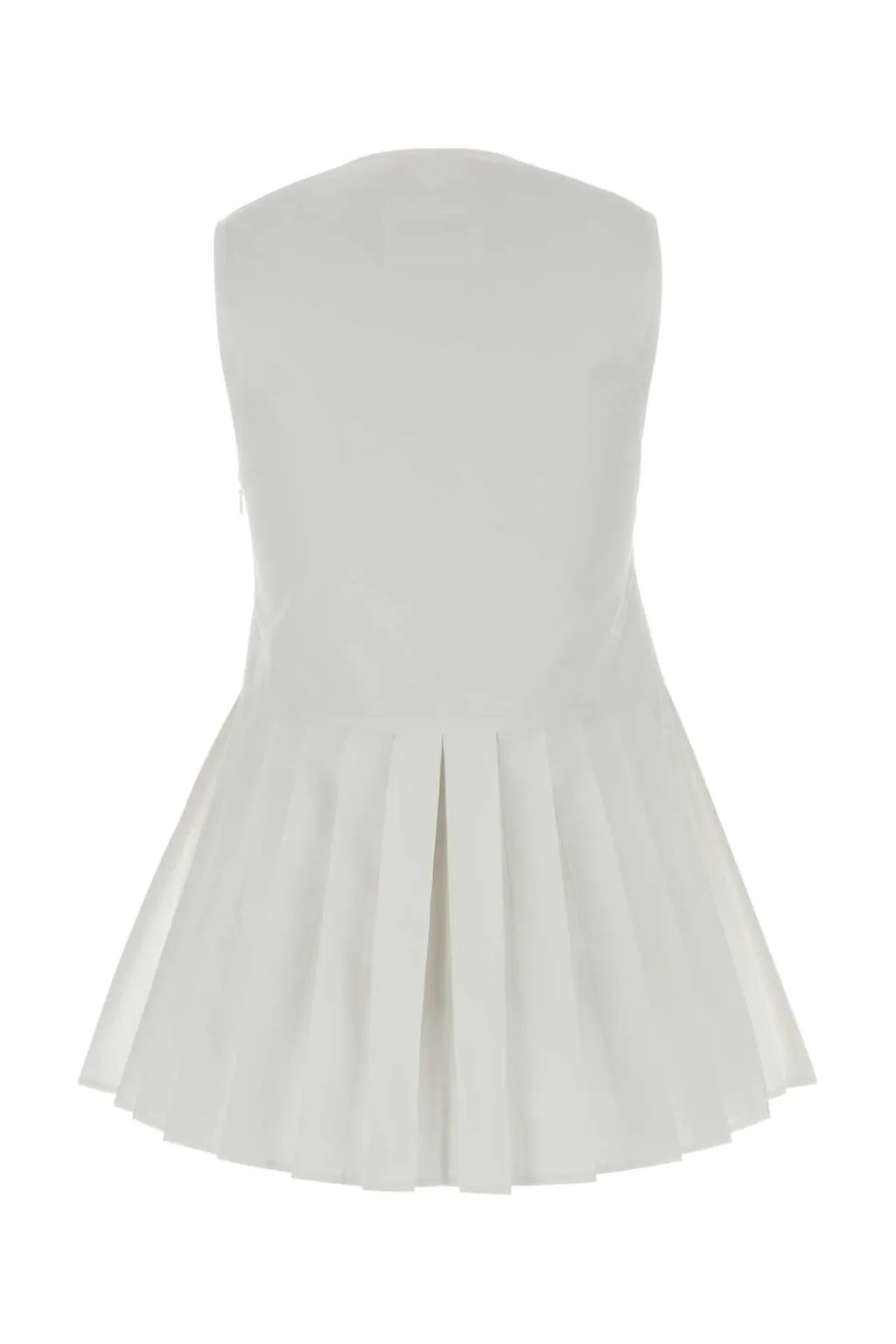 Jil Sander Poplin Pleated Top