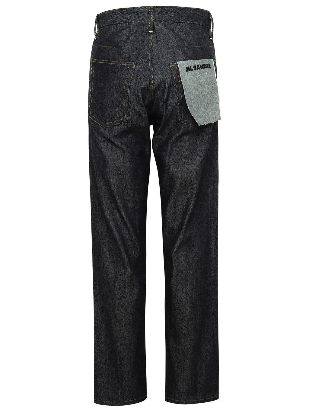 Jil Sander Contrast Stitching Tapered Jeans