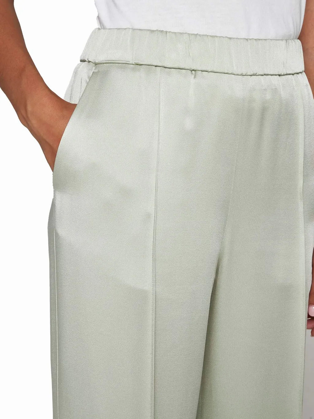 Jil Sander Elastic Waist Wide-Leg Trousers