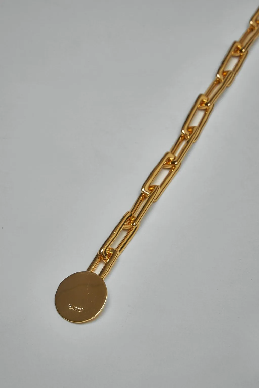 Jil Sander Logo Charm Chained Bracelet
