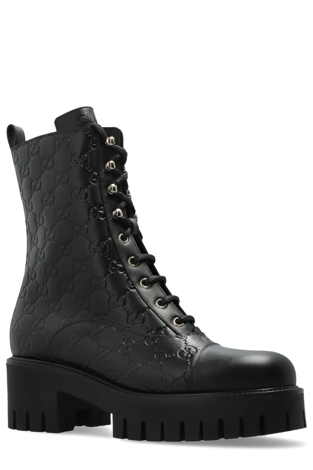 Gucci Lace-Up Ankle Boots