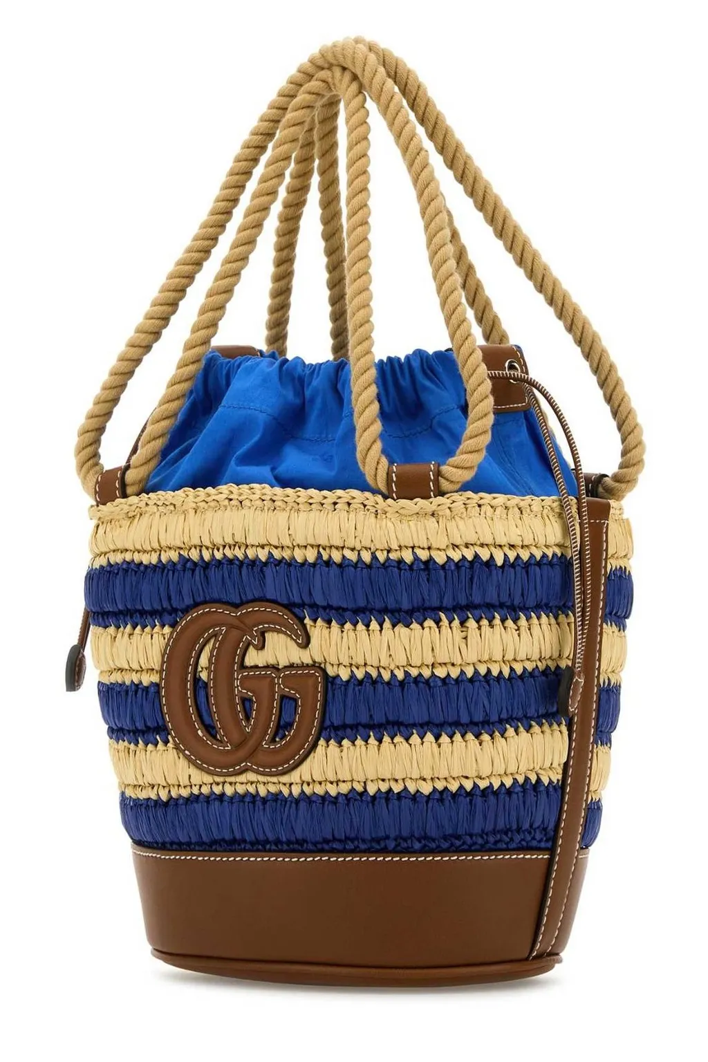 Gucci Woven Mini Bucket Bag