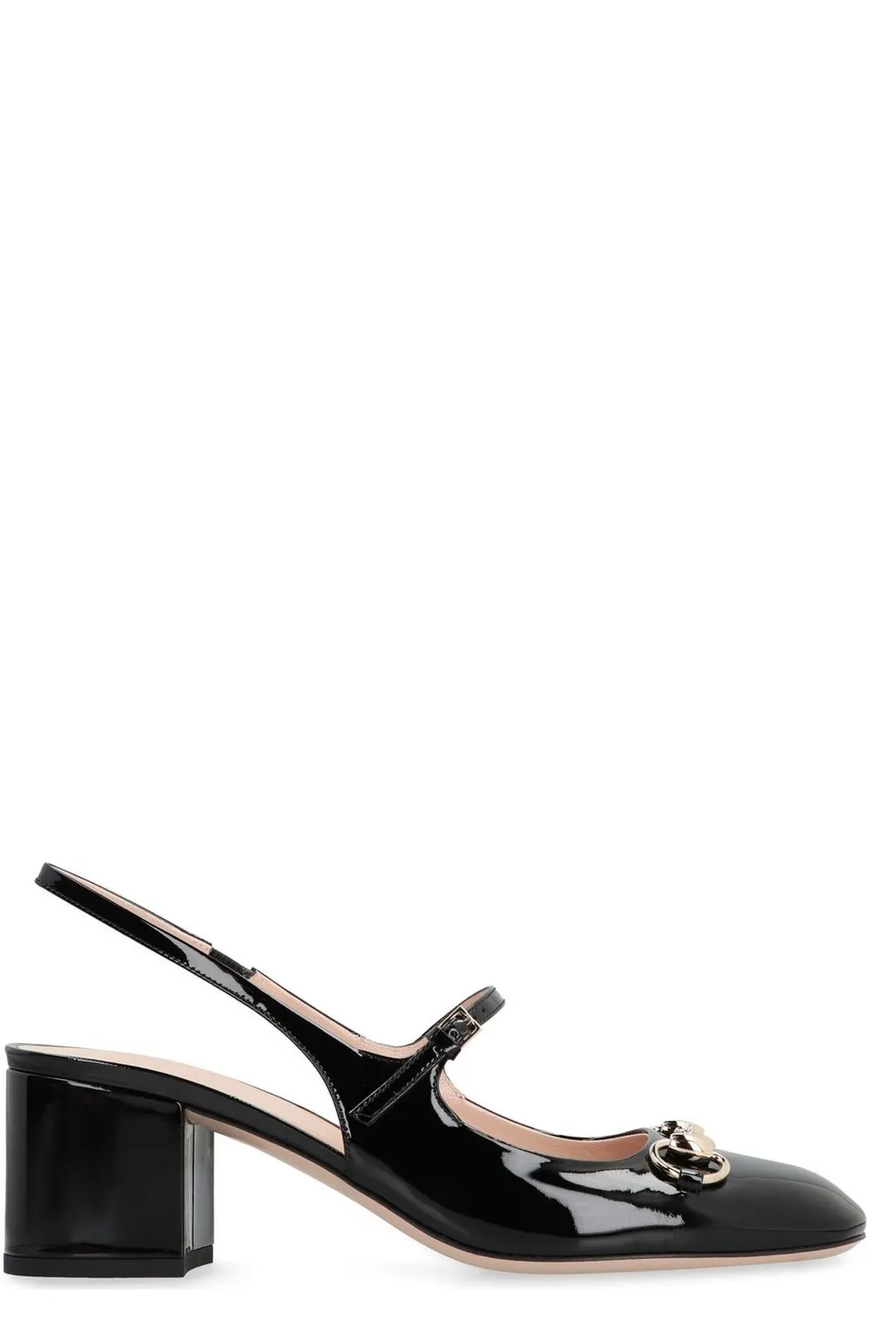 Gucci Horsebit Detailed Square Toe Pumps