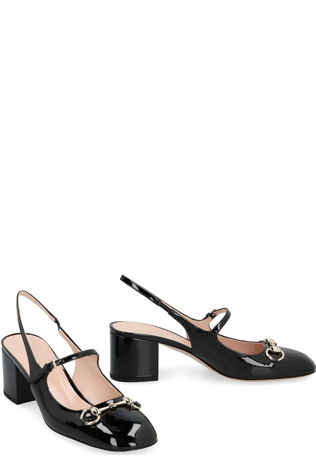 Gucci Horsebit Detailed Square Toe Pumps
