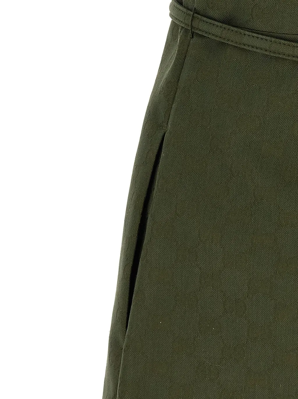Gucci Gg Buckle Belt Crewneck Mini Dress