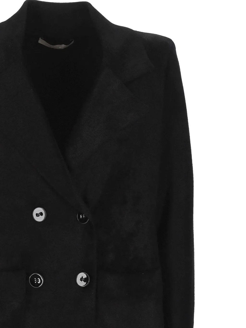 D.Exterior Double-Breasted Blazer