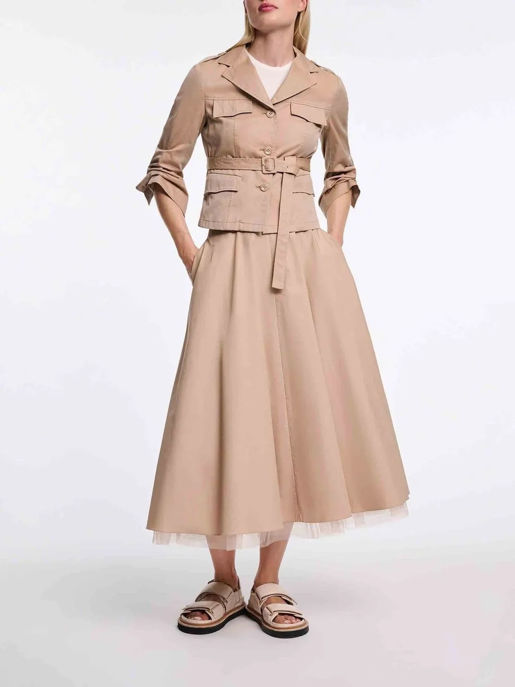 Dorothee Schumacher Hybrid Gabardine Jacket